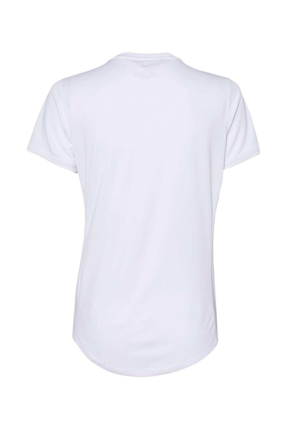 Adidas A377 Womens UPF 50+ Short Sleeve Crewneck T-Shirt White Flat Back