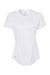 Adidas A377 Womens Short Sleeve Crewneck T-Shirt White Flat Front