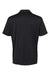 Adidas A324 Mens 3 Stripes Short Sleeve Polo Shirt Black/White Flat Back