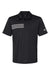 Adidas A324 Mens 3 Stripes UPF 50+ Short Sleeve Polo Shirt Black Flat Front