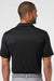 Adidas A324 Mens 3 Stripes UPF 50+ Short Sleeve Polo Shirt Black Model Back
