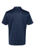 Adidas A324 Mens 3 Stripes Short Sleeve Polo Shirt Collegiate Navy Blue/White Flat Back