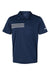 Adidas A324 Mens 3 Stripes Short Sleeve Polo Shirt Collegiate Navy Blue/White Flat Front