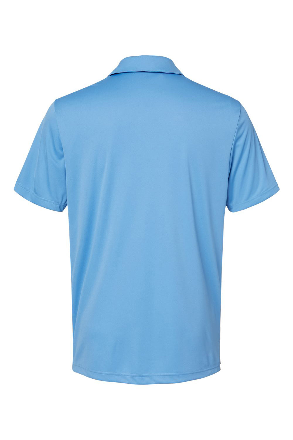 Adidas A324 Mens 3 Stripes Short Sleeve Polo Shirt Lucky Blue/White Flat Back
