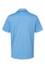 Adidas A324 Mens 3 Stripes Short Sleeve Polo Shirt Lucky Blue/White Flat Back