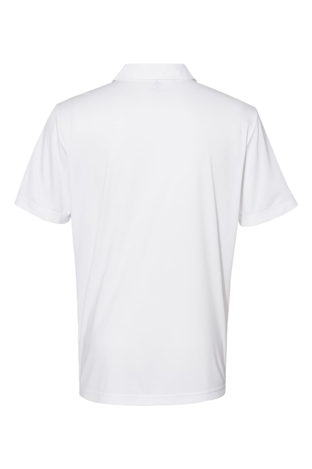 Adidas A324 Mens 3 Stripes Short Sleeve Polo Shirt White/Black Flat Back