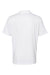 Adidas A324 Mens 3 Stripes UPF 50+ Short Sleeve Polo Shirt White Flat Back