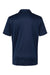 Adidas A236 Mens Merch Block Short Sleeve Polo Shirt Collegiate Navy Blue/Grey Flat Back
