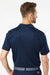 Adidas A236 Mens Merch Block Short Sleeve Polo Shirt Collegiate Navy Blue/Grey Model Back