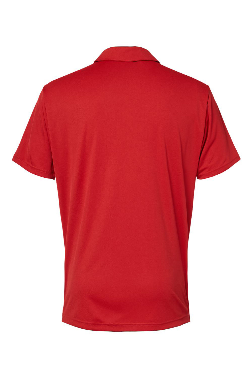 Adidas A236 Mens Merch Block UPF 50+ Short Sleeve Polo Shirt Collegiate Red/Grey/Black Flat Back