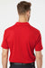 Adidas A236 Mens Merch Block UPF 50+ Short Sleeve Polo Shirt Collegiate Red/Grey/Black Model Back