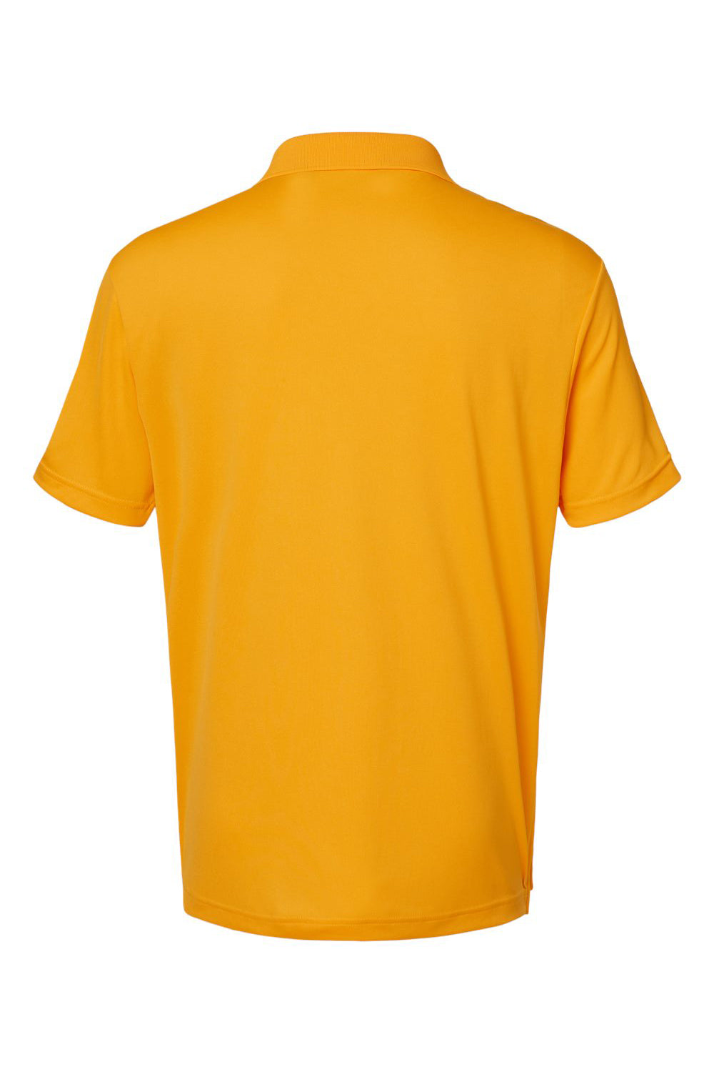 Adidas A230 Mens Performance UPF 50+ Short Sleeve Polo Shirt Collegiate Gold Flat Back