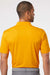 Adidas A230 Mens Performance UPF 50+ Short Sleeve Polo Shirt Collegiate Gold Model Back