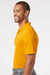 Adidas A230 Mens Performance UPF 50+ Short Sleeve Polo Shirt Collegiate Gold Model Side