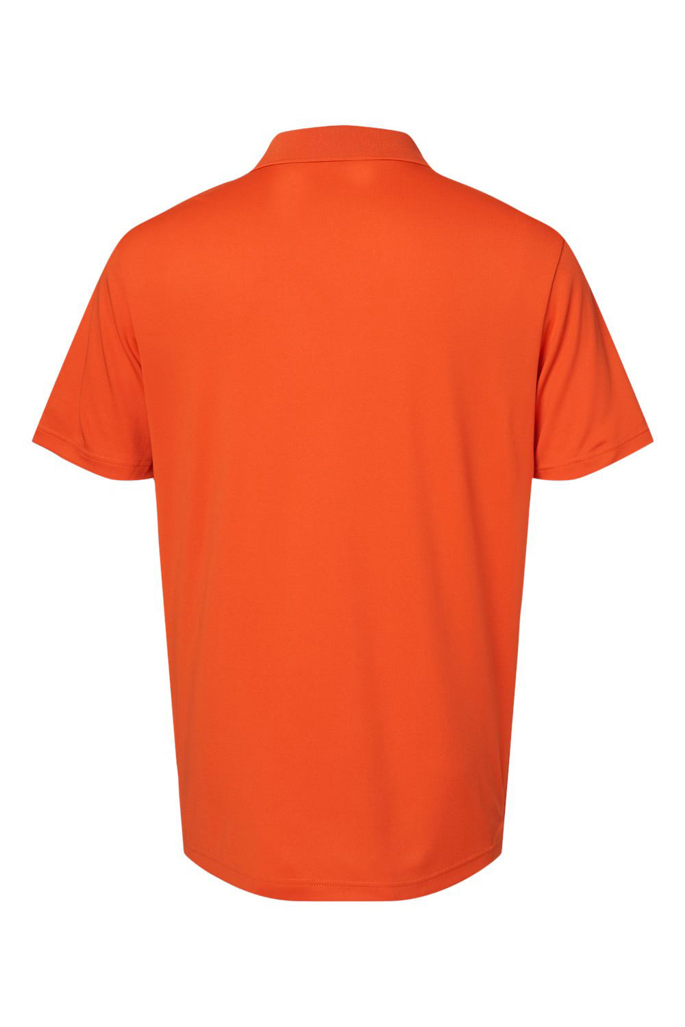 Adidas A230 Mens Performance Short Sleeve Polo Shirt Orange Flat Back