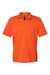 Adidas A230 Mens Performance UPF 50+ Short Sleeve Polo Shirt Orange Flat Front