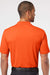 Adidas A230 Mens Performance UPF 50+ Short Sleeve Polo Shirt Orange Model Back