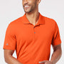Adidas Mens Performance UPF 50+ Short Sleeve Polo Shirt - Orange - NEW