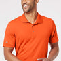 Adidas Mens Performance UPF 50+ Short Sleeve Polo Shirt - Orange