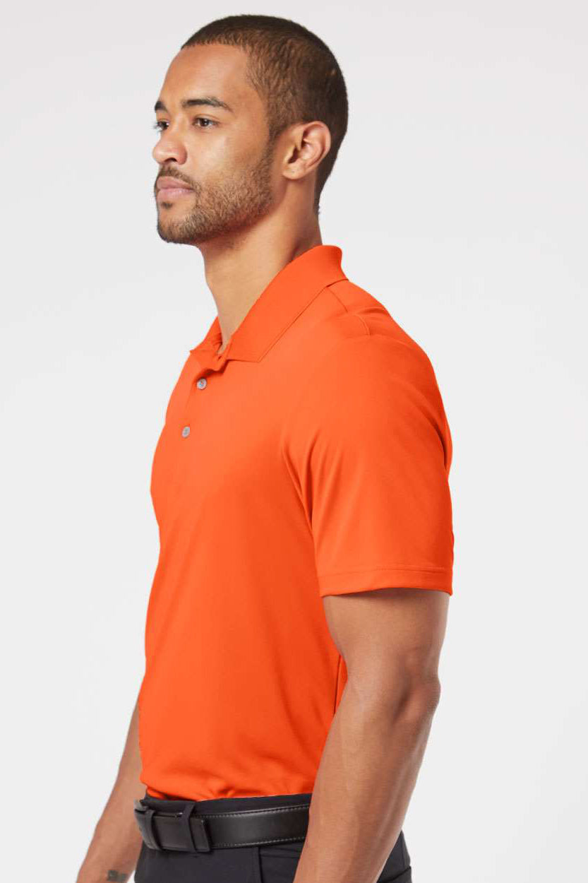 Adidas A230 Mens Performance Short Sleeve Polo Shirt Orange Model Side