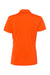 Adidas A231 Womens Performance UPF 50+ Short Sleeve Polo Shirt Orange Flat Back
