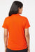 Adidas A231 Womens Performance UPF 50+ Short Sleeve Polo Shirt Orange Model Back