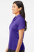 Adidas A231 Womens Performance UPF 50+ Short Sleeve Polo Shirt Collegiate Purple Model Side