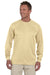 Augusta Sportswear 788 Mens Moisture Wicking Long Sleeve Crewneck T-Shirt Vegas Gold Model Front