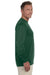 Augusta Sportswear 788 Mens Moisture Wicking Long Sleeve Crewneck T-Shirt Dark Green Model Side