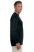 Augusta Sportswear 788 Mens Moisture Wicking Long Sleeve Crewneck T-Shirt Black Model Side