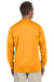 Augusta Sportswear 788 Mens Moisture Wicking Long Sleeve Crewneck T-Shirt Gold Model Back