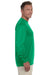Augusta Sportswear 788 Mens Moisture Wicking Long Sleeve Crewneck T-Shirt Kelly Green Model Side