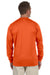 Augusta Sportswear 788 Mens Moisture Wicking Long Sleeve Crewneck T-Shirt Orange Model Back