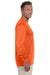 Augusta Sportswear 788 Mens Moisture Wicking Long Sleeve Crewneck T-Shirt Orange Model Side