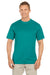Augusta Sportswear 790 Mens Moisture Wicking Short Sleeve Crewneck T-Shirt Teal Green Model Front