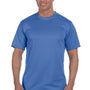 Augusta Sportswear Mens Moisture Wicking Short Sleeve Crewneck T-Shirt - Columbia Blue