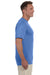Augusta Sportswear 790 Mens Moisture Wicking Short Sleeve Crewneck T-Shirt Columbia Blue Model Side