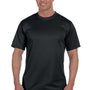Augusta Sportswear Mens Moisture Wicking Short Sleeve Crewneck T-Shirt - Black