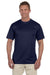 Augusta Sportswear 790 Mens Moisture Wicking Short Sleeve Crewneck T-Shirt Navy Blue Model Front