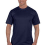 Augusta Sportswear Mens Moisture Wicking Short Sleeve Crewneck T-Shirt - Navy Blue