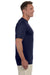Augusta Sportswear 790 Mens Moisture Wicking Short Sleeve Crewneck T-Shirt Navy Blue Model Side