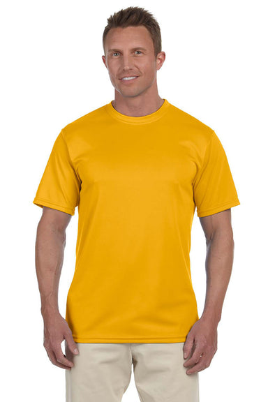 Augusta Sportswear 790 Mens Moisture Wicking Short Sleeve Crewneck T-Shirt Gold Model Front