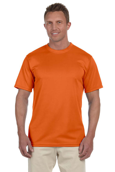Augusta Sportswear 790 Mens Moisture Wicking Short Sleeve Crewneck T-Shirt Orange Model Front