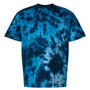 Dyenomite Mens LaMer Over Dyed Crinkle Tie Dyed Short Sleeve Crewneck T-Shirt - Mediterranean - NEW
