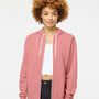 Independent Trading Co. Mens Full Zip Hooded Sweatshirt Hoodie - Dusty Rose Pink - NEW