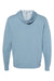 Independent Trading Co. AFX90UNZ Mens Full Zip Hooded Sweatshirt Hoodie Misty Blue Flat Back
