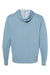 Independent Trading Company AFX90UNZ Mens Full Zip Hooded Sweatshirt Hoodie w/ Pockets Misty Blue Flat Back