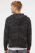 Independent Trading Company AFX90UNZ Mens Full Zip Hooded Sweatshirt Hoodie w/ Pockets Black Camo Model Back