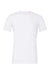 Bella + Canvas BC3001CVC/3001CVC Mens Heather CVC Short Sleeve Crewneck T-Shirt Solid White Blend Flat Front