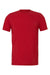 Bella + Canvas BC3001CVC/3001CVC Mens Heather CVC Short Sleeve Crewneck T-Shirt Heather Red Flat Front